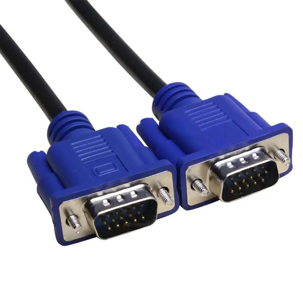 VGA кабель maleплетеный экранированный высокого качества HD TV компьютерный ТВ