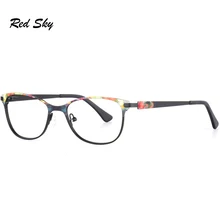 Женская металлическая оптическая оправа для очков, Ультралегкая оправа из нержавеющей стали, черепаха, оправа по рецепту, близорукость, дальнозоркость, оправа для очков