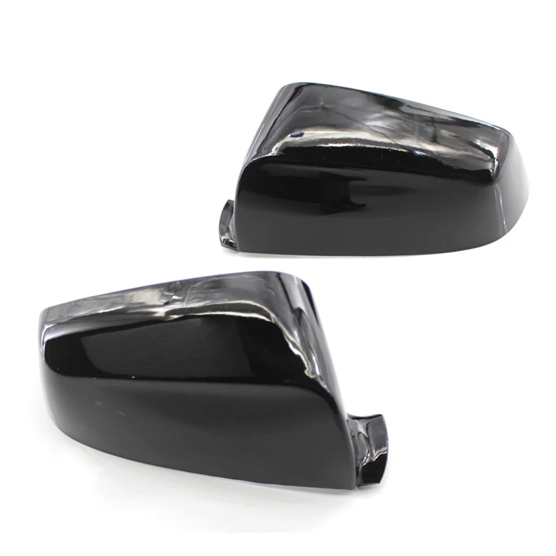 1 пара крышка зеркала заднего вида шапки для BMW E60 E61 F10 F11 F01 F02 5/6/7 серия 2008 2013 черный