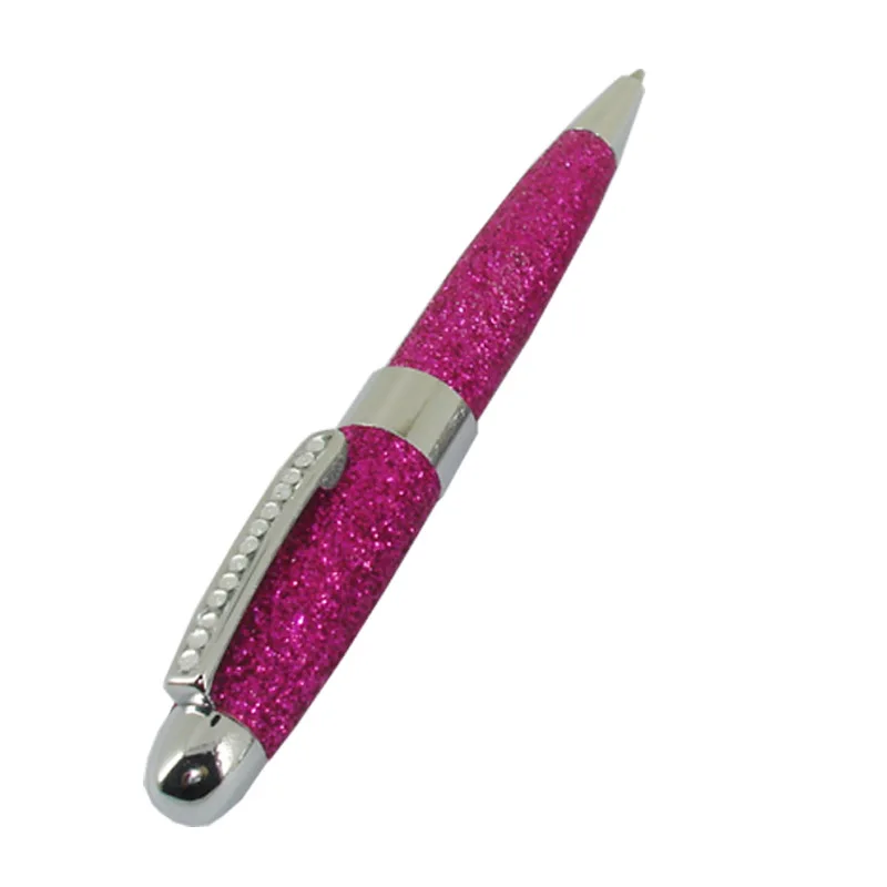 ACMECN Mini MB Style Ballpoint Pen with Crystal PU leather Glitter Pens Lady Birthday Gift Jewellery Crystal Bling Writing Pen