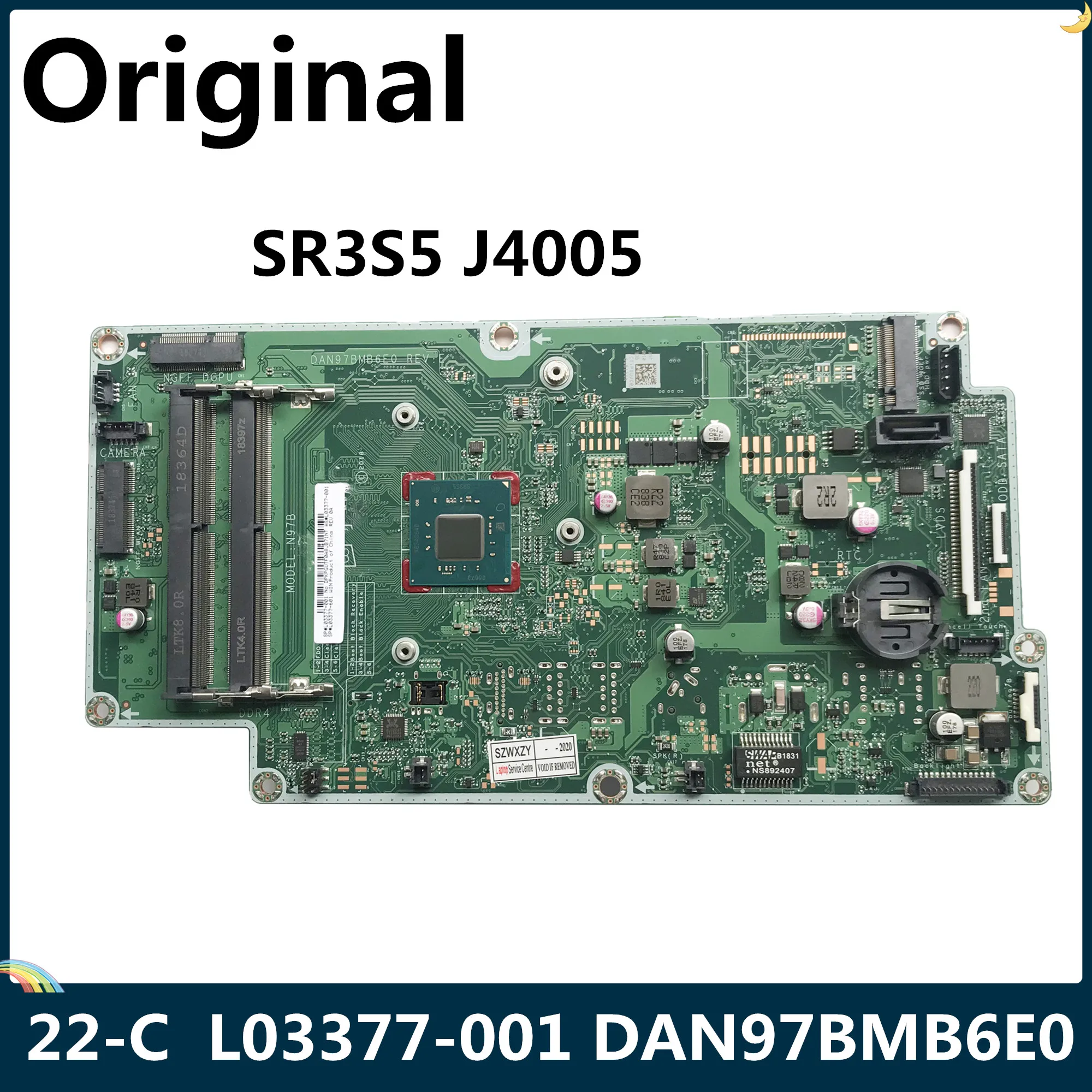 LSC For HP Pavilion 22-C All-in-one Motherboard L03377-001 L03377-601 DAN97BMB6E0 SR3S5 J4005 DDR4 | Компьютеры и офис