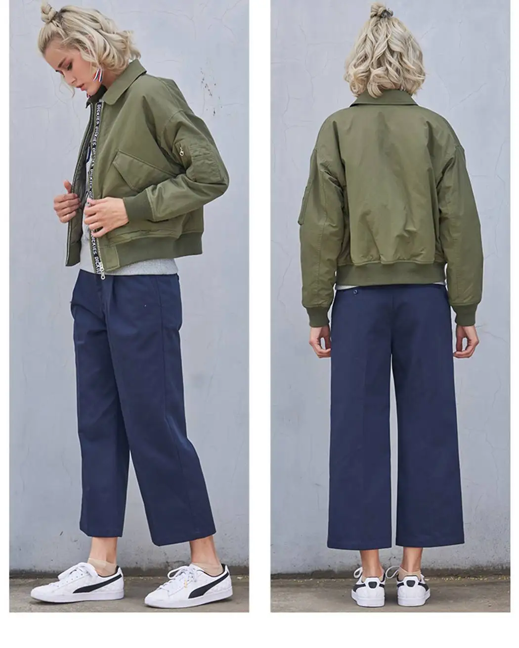 

Strength WOMEN'S Jacket Coat Tatting Zipper Cardigan Baseball Uniform Plans to Sample OEM 100 Pieces MOQ