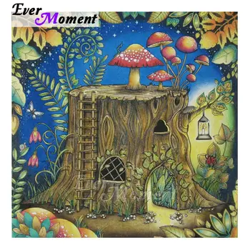 

Ever Moment New Arrival 5D Diamond Painting Cross Stitch Full Square Drills Cartoon Magic Forest Plant Mushroom Wall Decor 5L624