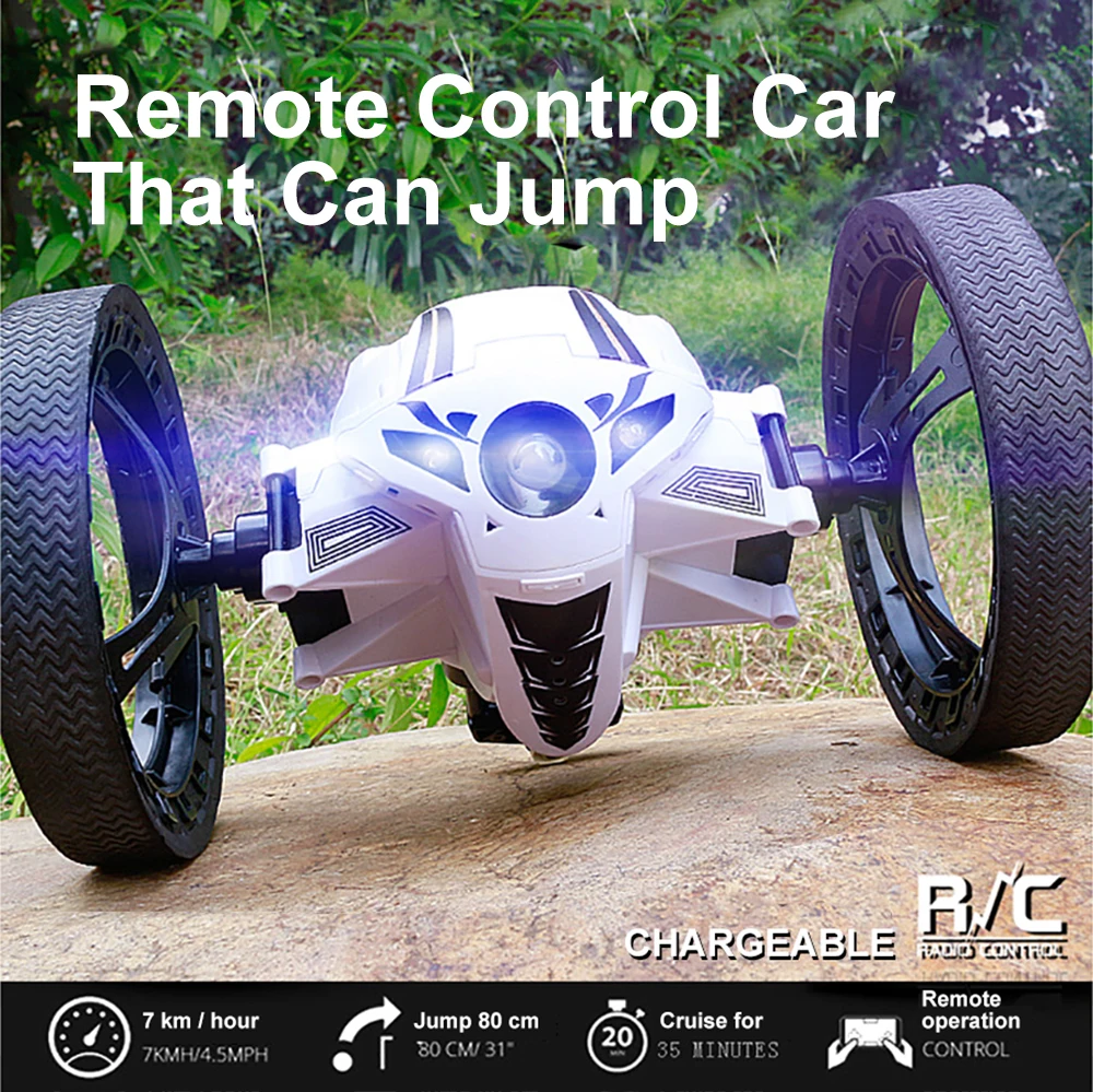 Пульт дистанционного управления Управление автомобиль RC автомобиль отказов 2,4G прыжки автомобиля с WI-FI Камера 2.0mp гибкими колесами вращение светодиодный ночной Светильник RC автомобиль робота