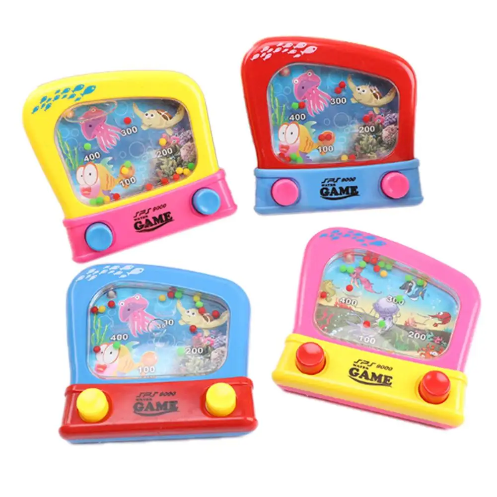 Детская портативная игровая машина для родителей и детей, Интерактивная антистрессовая игра, игрушки для детей, водное кольцо, выдавливающая игрушка, случайный цвет - Цвет: C