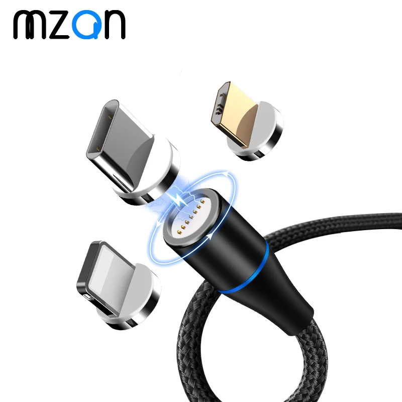 

Magnetic Cable Fast 3A Micro USB Type C For iPhone XS Samsung Charger Super Fast Magnet Phone Charging Data Cord