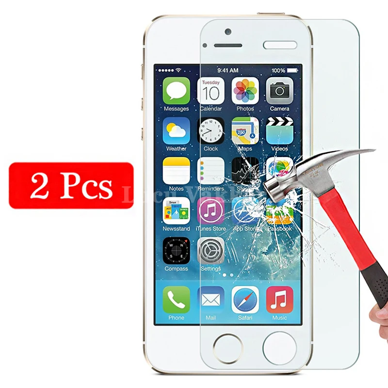 2 шт. закаленное стекло для Iphone 6 S s 7 8 Plus 6splus Защитное Apple I Phone Iphon 6plus 7plus 8plus