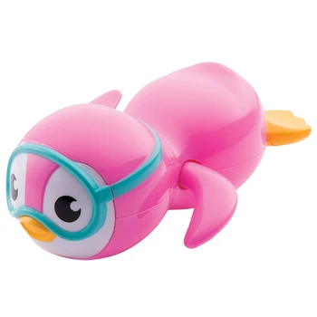 

Wind Up Penguin Shape Floating Swimming Pool Home Bath Toys Non Toxic Funny Play Water Bathroom Baby Shower Plastic Cartoon