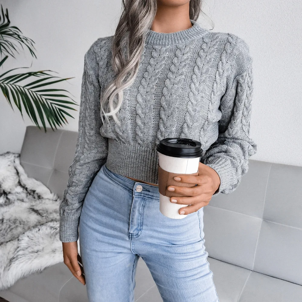 Slim Waisted Knitted Sweaters 2