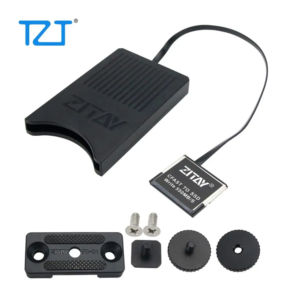 TZT CFAST to SSD Adapter Converter CFast 2.0 to SSD for Cannon URSA C300 1DX2 ARRI AMIRA Lexar afbeelding