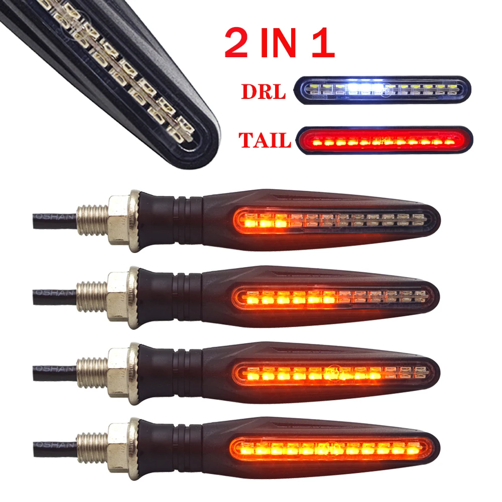 

Motorcycle Accessories turn signals stop moto tail lights Flowing Blinker Flicker Flasher FOR honda crf 250l dio hornet er6n