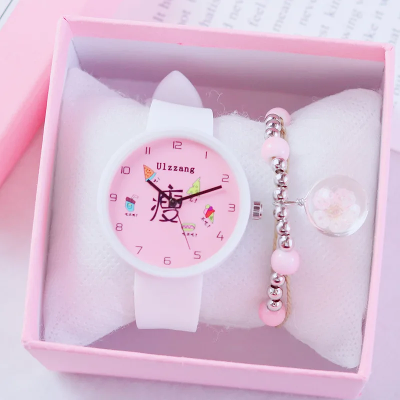 

Harajuku Watch Women's Soft Girl Japanese-style shao nv kuan Pink Candy-Colored Trend Ulzzang Middle School Students Korean-styl