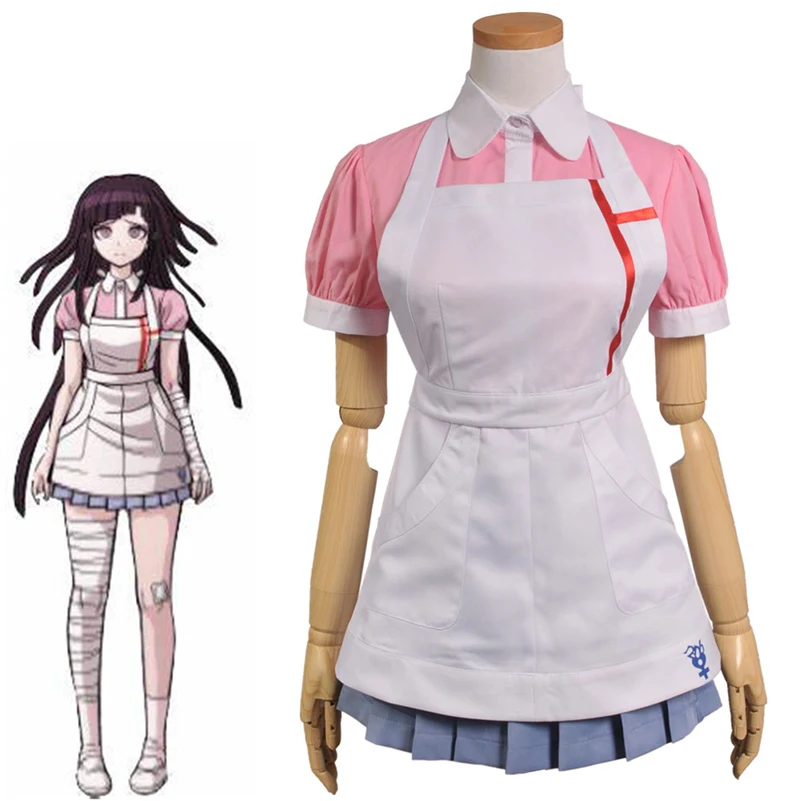 Ботинки для косплея данганронпа Уганда 2 Danganronpa Mikan Tsumiki Vestito Косплэй костюм