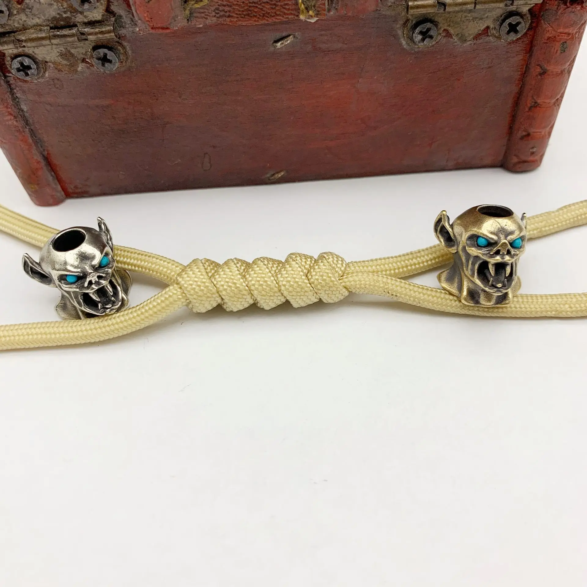 Pure copper EDC beads brass retro 