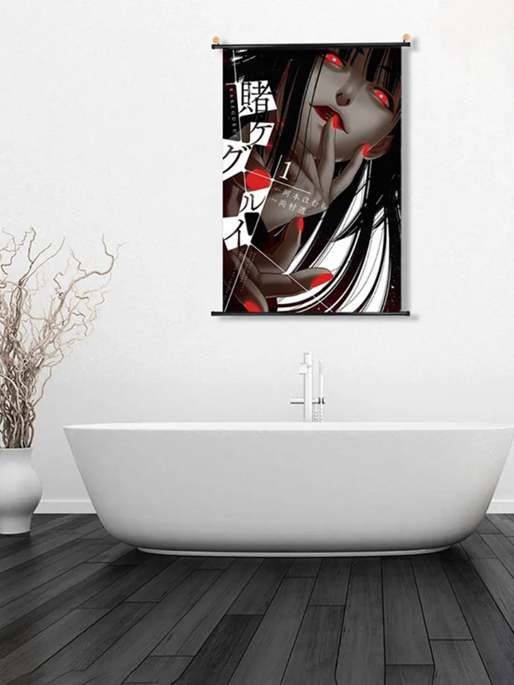 Новый Kakegurui аниме постер на заказ холст художественная отделочная ткань для дома
