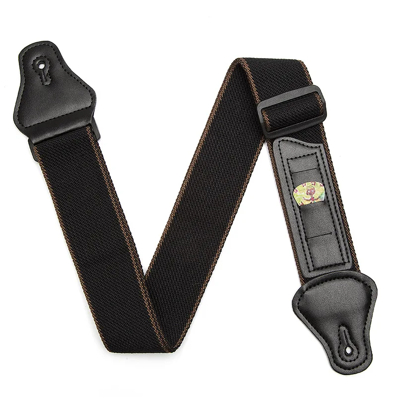 Adjustable Guitar Strap Belt With Picks Pocket For Acoustic Electric
