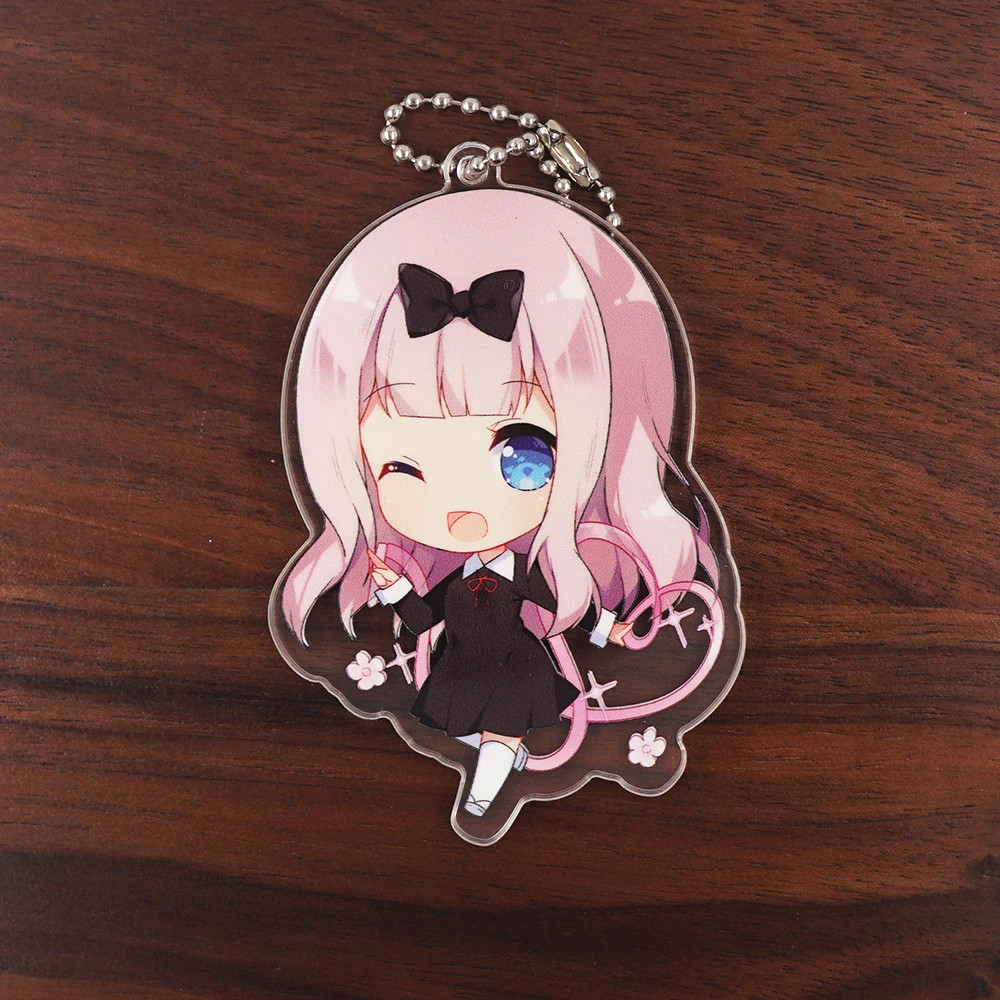 Двусторонний акриловый брелок Kaguya-sama: Love Is War Anime Fujiwara Chika | Украшения и аксессуары