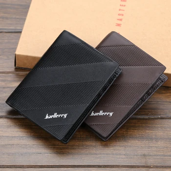 

Men Wallets Short Wallet Men's Slim Wallet PU Leather Mini Purse Casual Design Wallet Male Fashion Brand Small Card Holder Pouch