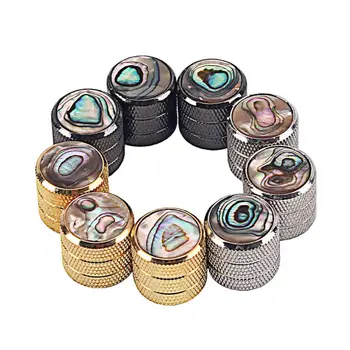 

3 Pcs LP Guitars Knob 2T1V Volume / Tone Potentiometer Cap Cover Electric Guitar