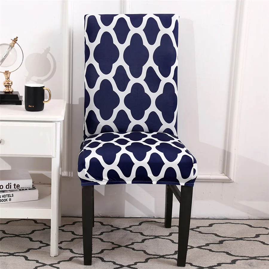 Modern Stretch Spandex Dining Chair Covers for Wedding Banquet Slipcovers