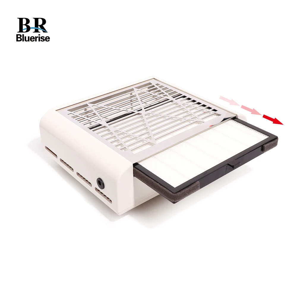 Цена BR Bluerise 40 Вт пылесос для маникюра с низким уровнем шума всасывающий пылесборник для ногтей для маникюра Красота и здоровье