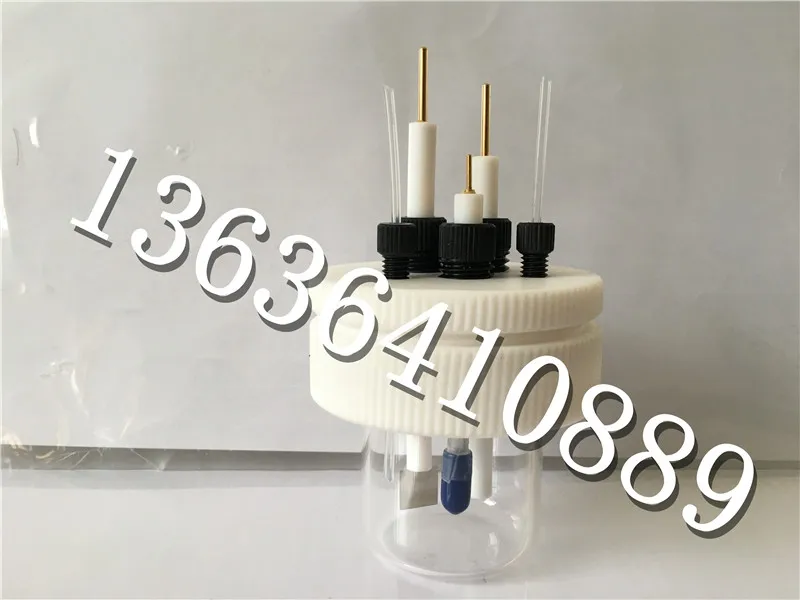 

The three electrode system of the CHX500 super sealed electrolyzer in the photo electric pool of 25mll sealed electrolysis pool
