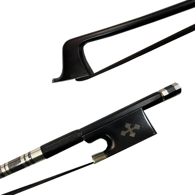 Cross5pcsof44CarbonFiberviolinBowBlackbowhairEbonycross