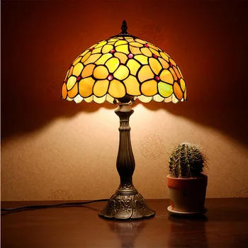 

Tiffany American personality decoration bar small desk lamp of bedroom the head of a bed lamp restaurant cafe warmth
