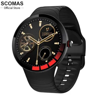 

SCOMAS Fashion Smart Watch Men 1.28 inch HD Full Touch Display BLE5 Smartbracelet Heart Rate Monitor Dashboard Sports Smartwatch