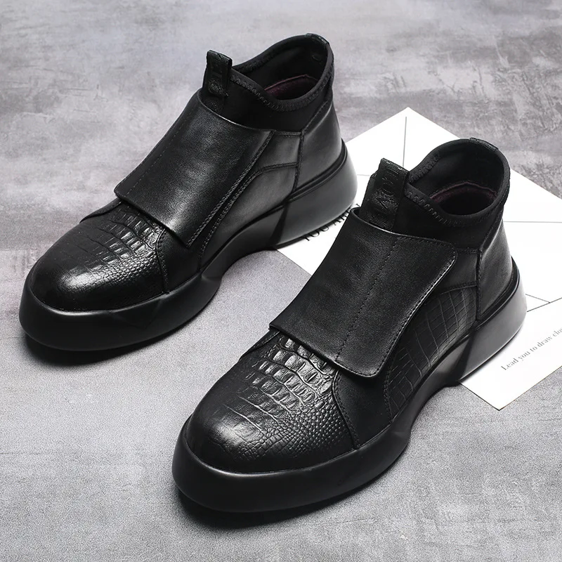 Новинка года; Модные Ботинки martin; мужские кожаные ботинки; высококачественные кожаные ботинки в британском стиле; Повседневная прогулочная обувь; ZM-103