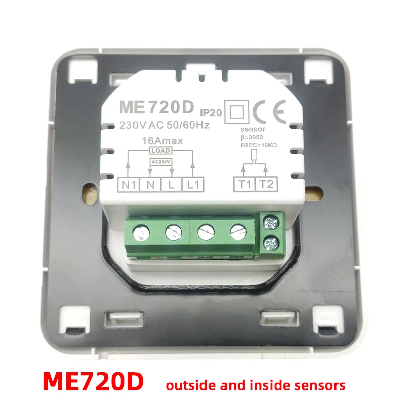 ME720D ME720 230V 16A ручной программируемый терморегулятор Электрический нагревательный температурный термостат - Цвет: ME720D