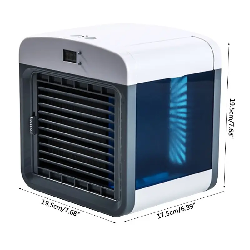 3 in 1 Portable Air Cooler USB Personal 7 Colors LED Lights Air Conditioner Space Air Conditioner Fan Evapolar Humidifier Office