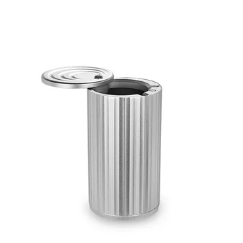 

Metal PET Car Ashtray Portable Aluminum Alloy Car Ashtray Home Office Smokeless Ashtray Cigarette Cylinder Ashtray Holder