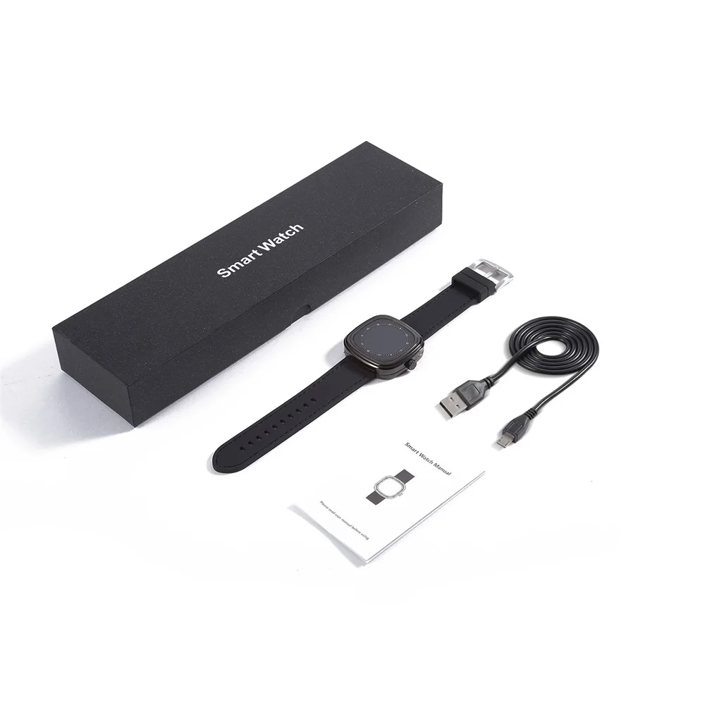 

Black& Blue & Red Traditional Classics Silicone & Nylon & Leather FreeTo Change Strap Capacitive Touch Screen Smart Watch