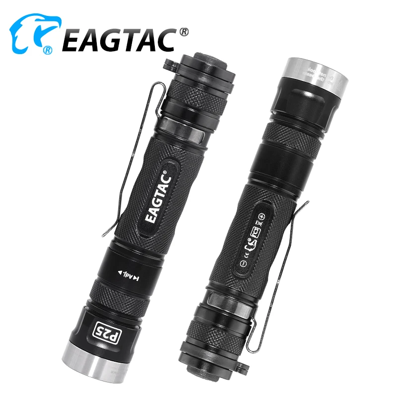 EAGTAC P25LC2 XML2 ультра яркий супер мощный тактический фонарь светодиодный фонарь 18650 CR123A аккумулятор 365nm 395nm UV Nichia 219C