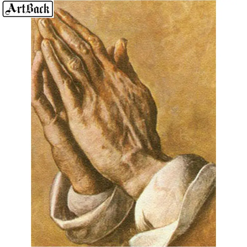 Картина из страз ARTBACK 5d сделай сам картина молитвенные руки полная выкладка