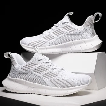 

Four Seasons Flying Woven Breathable Casual Sports Shoes Jinjiang Ultralight Men's Shoes Mens Shoes Casual