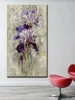 Hand painted purple flower painting oil painting handmade wisteria flower canvas painting modern artist home decoration wall art ► Photo 3/6