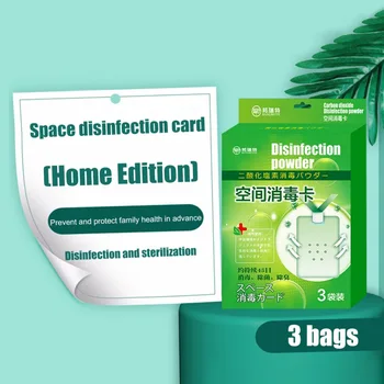 

3 Bags Of Household Bacteria Suppression Virus Deodorization And Deodorization Portable Sterilization Space Disinfection Cards
