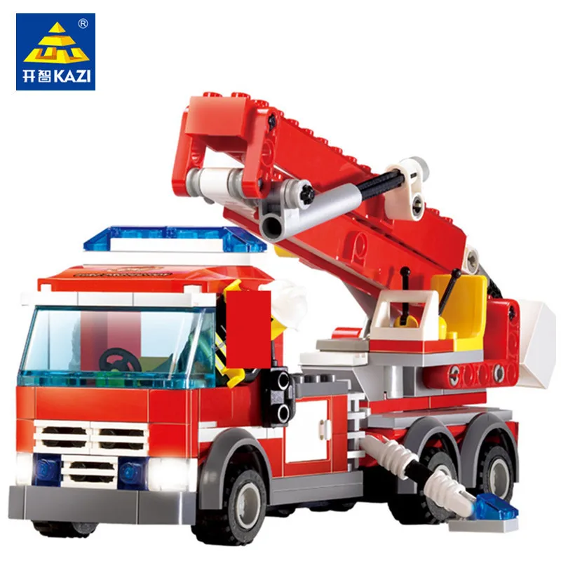 244 шт. Детский конструктор пожарная лестница|building blocks|children educationengineering block |