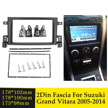 

Car Radio Panel Double Din Fascia for Suzuki Grand Vitara III 2005+ Car Stereo Dash DVD CD GPS Trim Kit Installation Frame Bezel