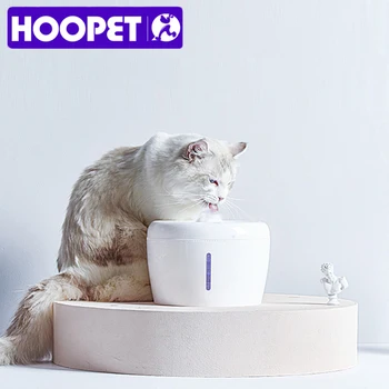 

HOOPET Automatic Cat Dog Pet Water Fountain Pet Bowl Cat Drinking Flower Water Dispenser Drink with Filters Cat Supplies
