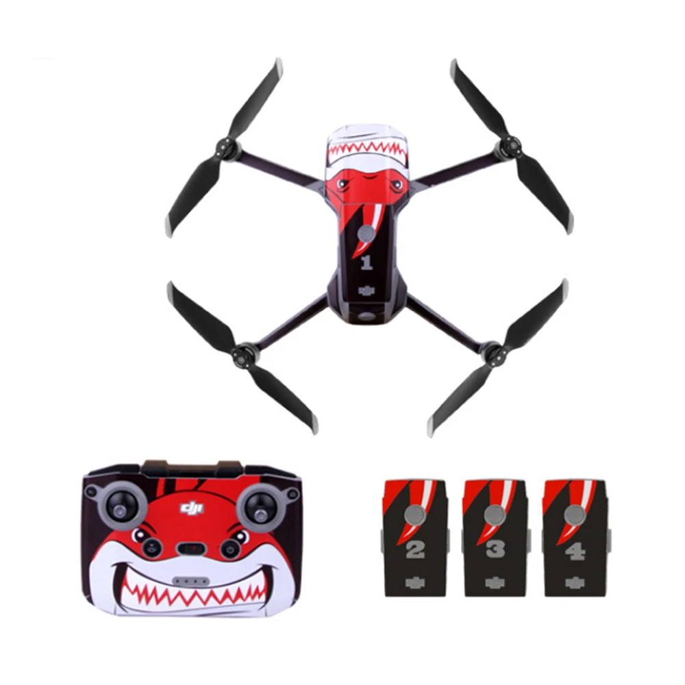 Mavic Air 2 ПВХ наклейки защитная пленка DJI Fly More комбинированные устойчивые к