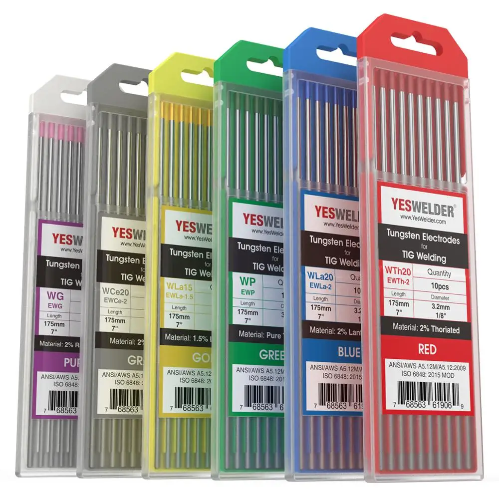 YESWELDER 10pk TIG Welding Tungsten 3.2*175mm WP