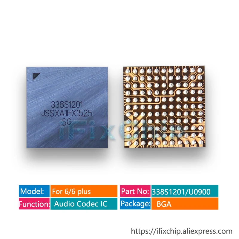 3 шт.-30 шт./лот 338S1201 для iphone 5S/6/6 plus U0900 Audio IC big Codec U21 Chip | Электронные компоненты и