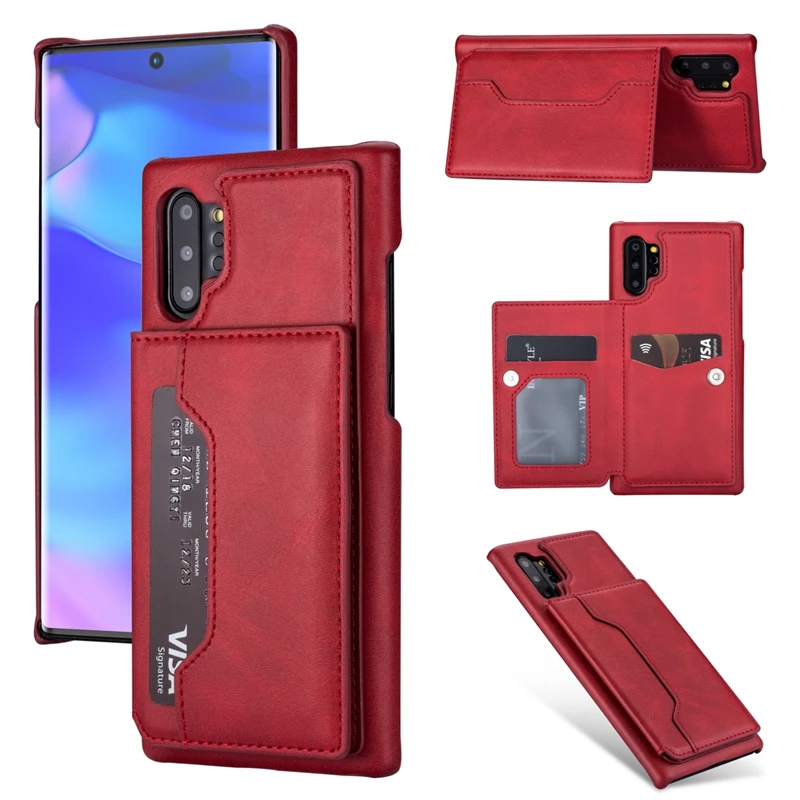 Для samsung a50 чехол из искусственной кожи для Galaxy Note 10 plus S8 S9 S10 S10e с карманом карт |