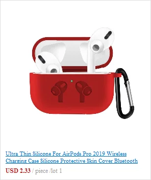  For AirPods Pro 2019 Wireless Charging Case TPU+PC Simple and elegant Protective Skin Cover For Airpods Pro 1102#B