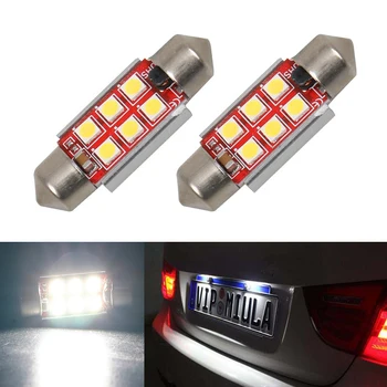 

2x LED CANbus Dome Festoon 3030 Error free License Number Plate Light Bulbs For Kia Sportage Cerato