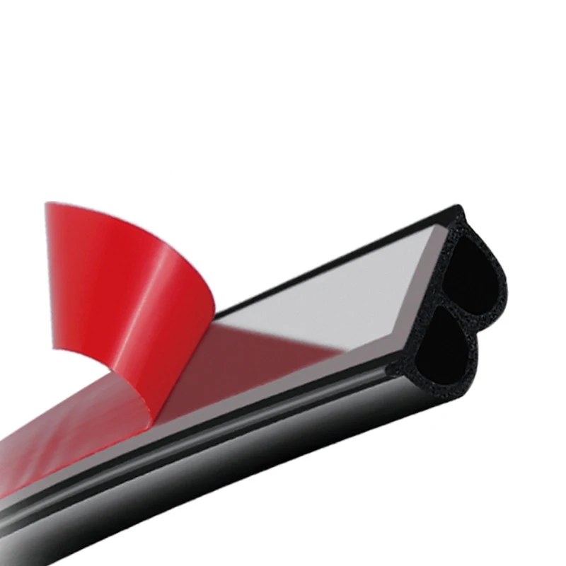 

5M B Shape Car Rubber Strip Car Door Seal Strips Sticker Weatherstrip Rubber Seals Sound Insulation Sealing Car Accessories