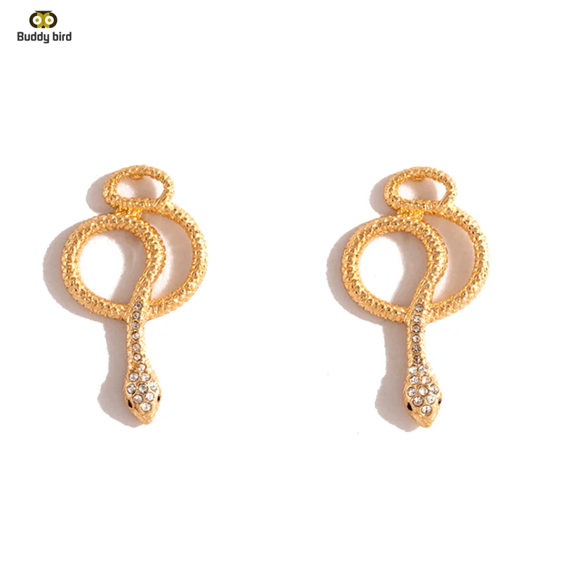 

Exaggerated snake earrings series Animals Snake Earrings for Women Jewelry gold color Retro Long tassel drop Earrings